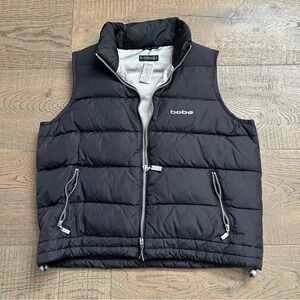 Bebe Black Puffer Vest